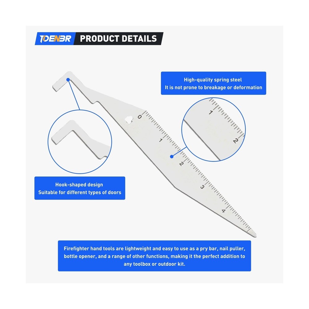 3Pcs Firefighters' Door Opening Tools,Stainless Steel, Multi Functional Fire ...