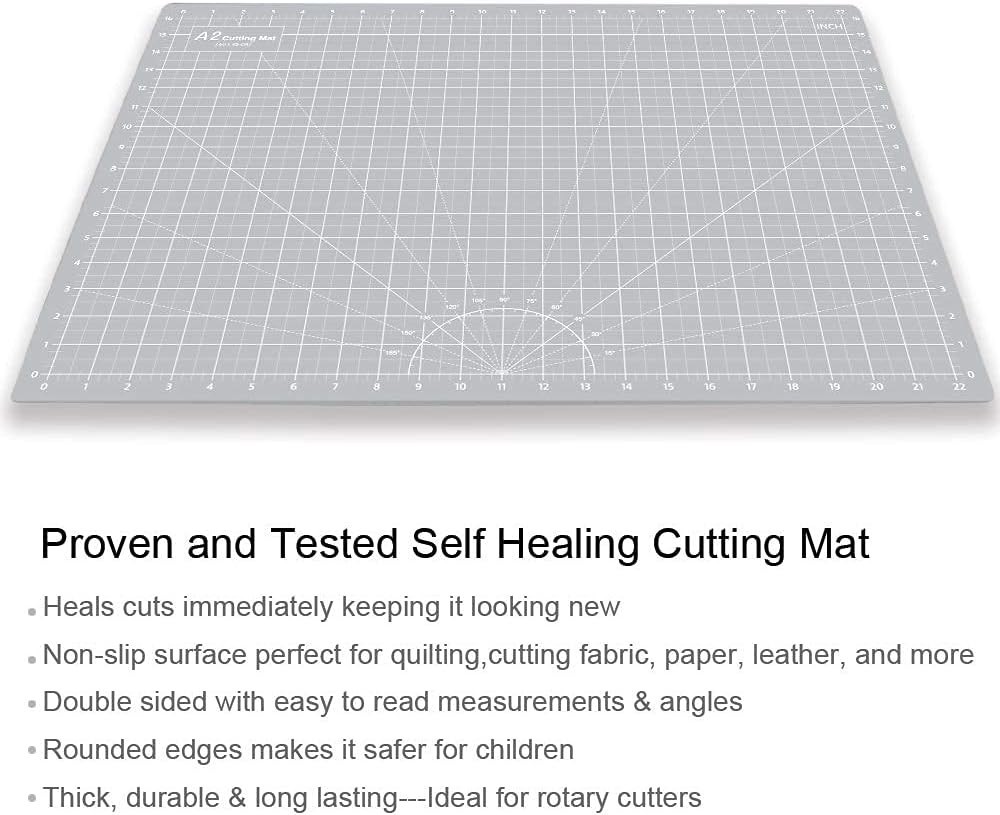 Self-Healing 18x24” Double-Sided Cutting Mat - Suitable for All Crafting Needs