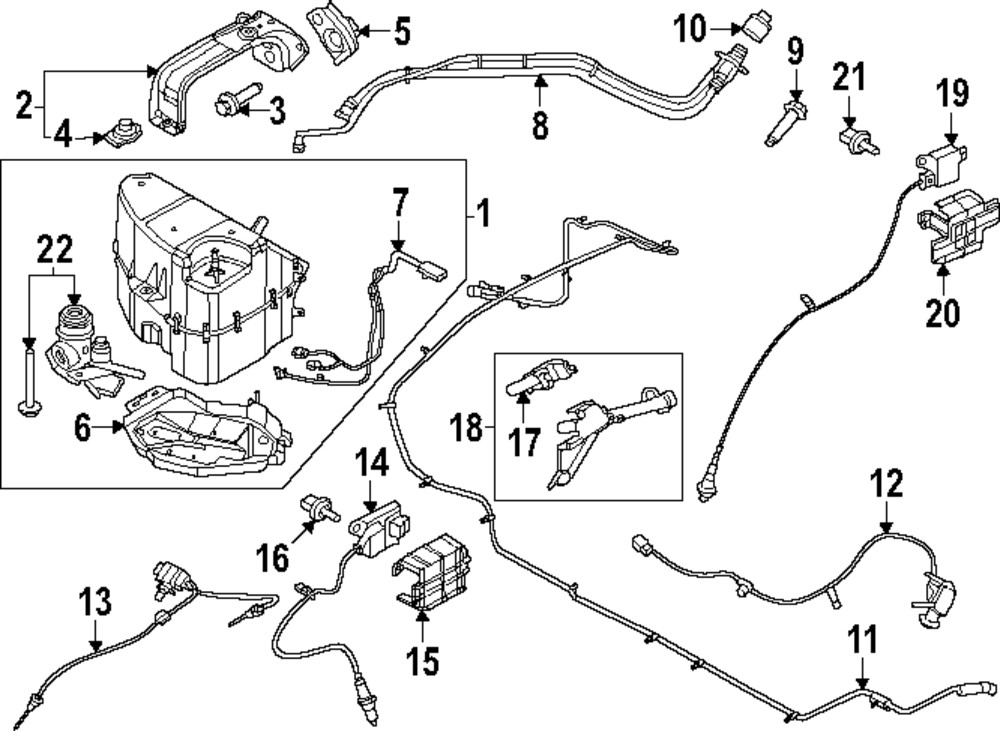 Genuine Ford Nitrogen Oxide (Nox) Sensor PC3Z-5E145-A