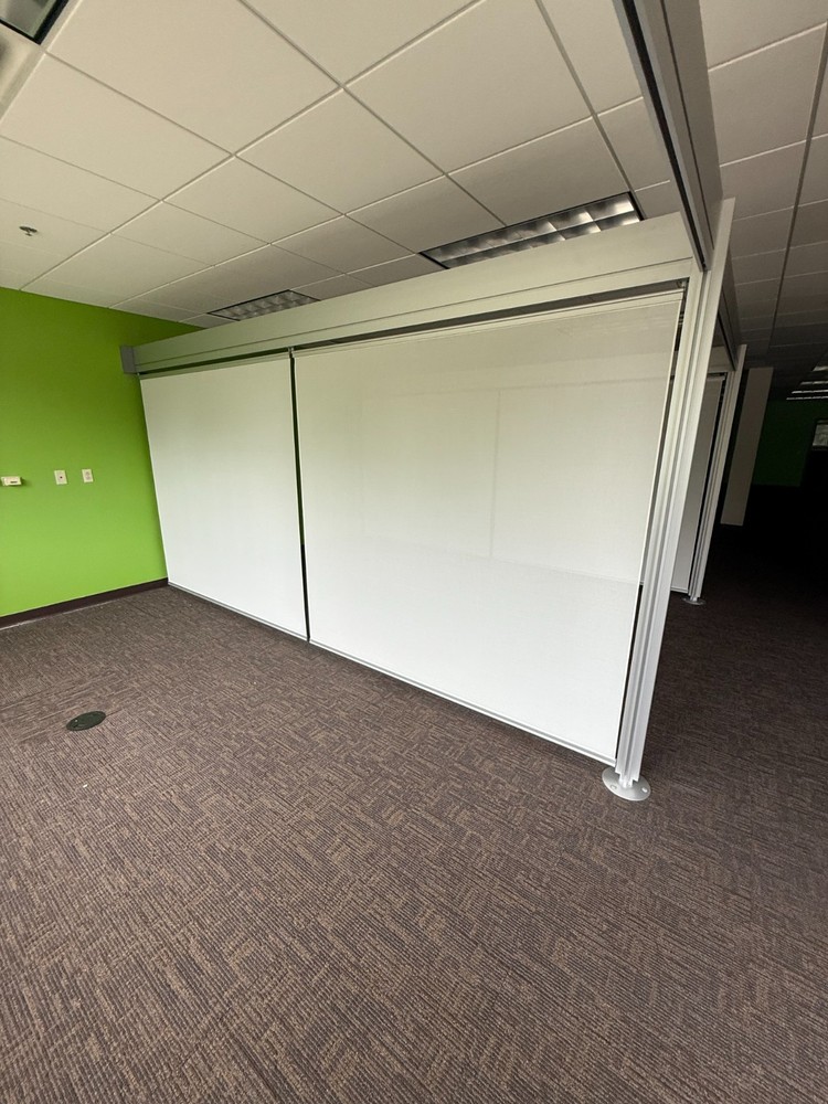 Modular Office Partition Curtain and Frame
