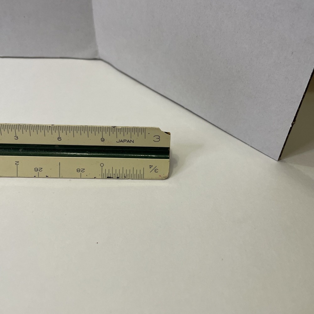 Vintage Pickett 234A Triangular Scale Ruler Used Nice!!!