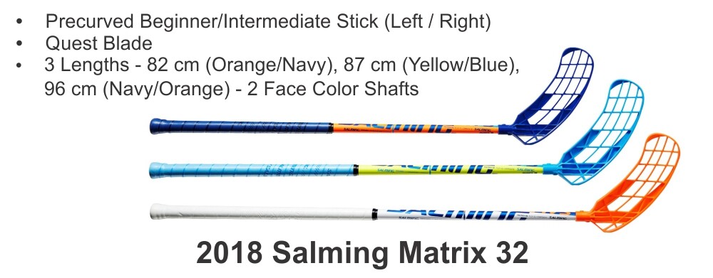 2018 Salming Matrix 32 Floorball Stick