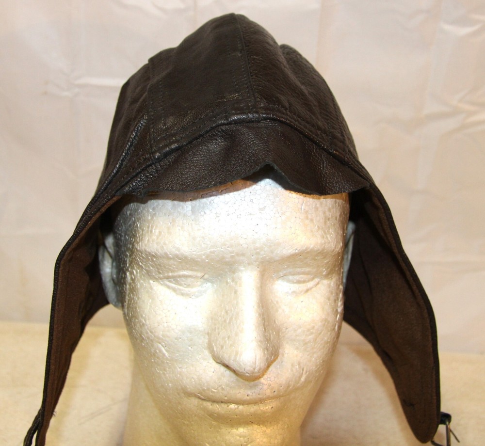 WWII era leather pilot flight helmet Very nice