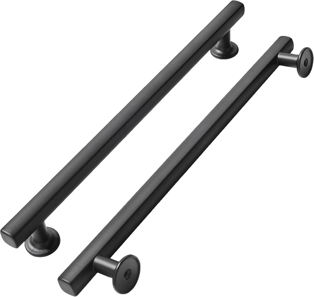 10 Pack 8" Matte Black Cabinet Pulls - Heavy Duty Kitchen Hardware