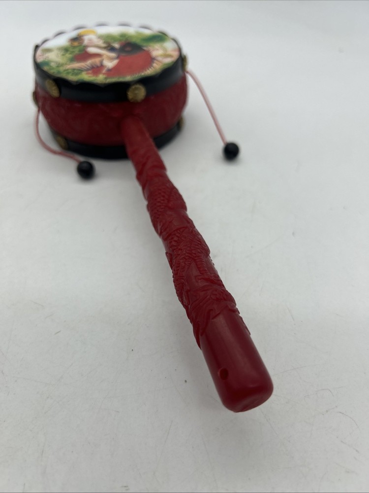 Traditional Asian Rattle Monkey Drum Den Den Daiko Koi