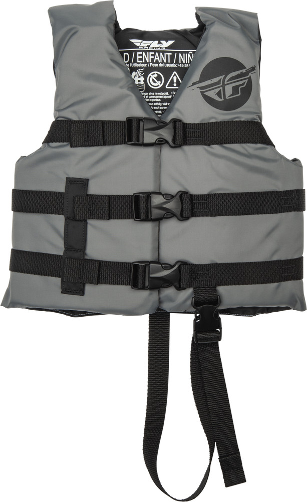 Fly Racing Child Flotation Vest Grey/Black Flotation Vests