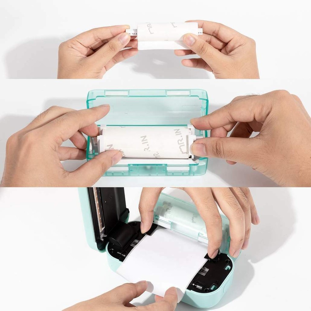 Phomemo 80mm White Square Adhesive Thermal Paper Sticker for Phomemo M03 Printer