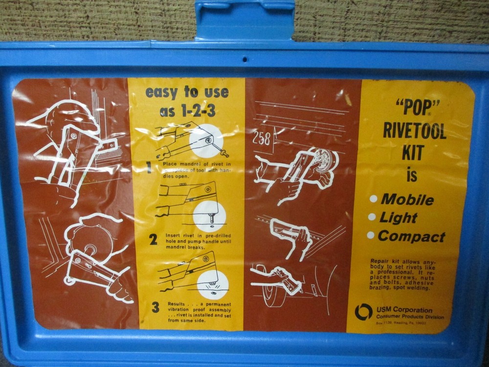 USM Corporation Rivet Gun Set - Pop Rivetool