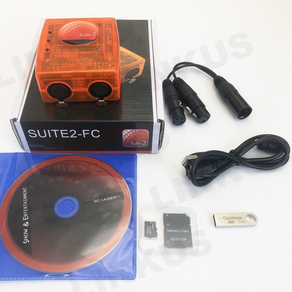 For Sunlite Suite 2 FC 1536 channels DMX512 Stage Lighting Controller Software