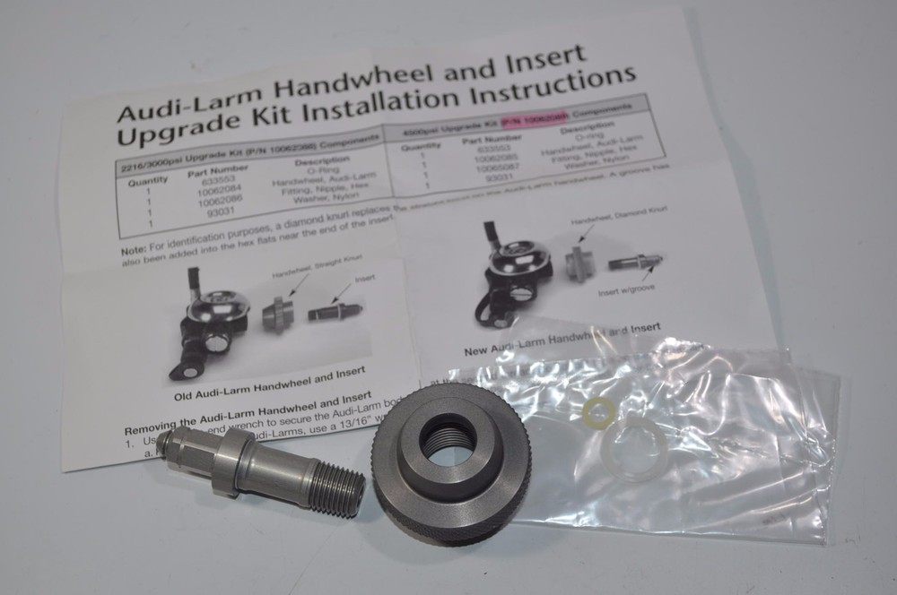 MSA Audi-Larm 4500psi Handwheel (Coupling Nut) & Insert Upgrade Kit 10062089