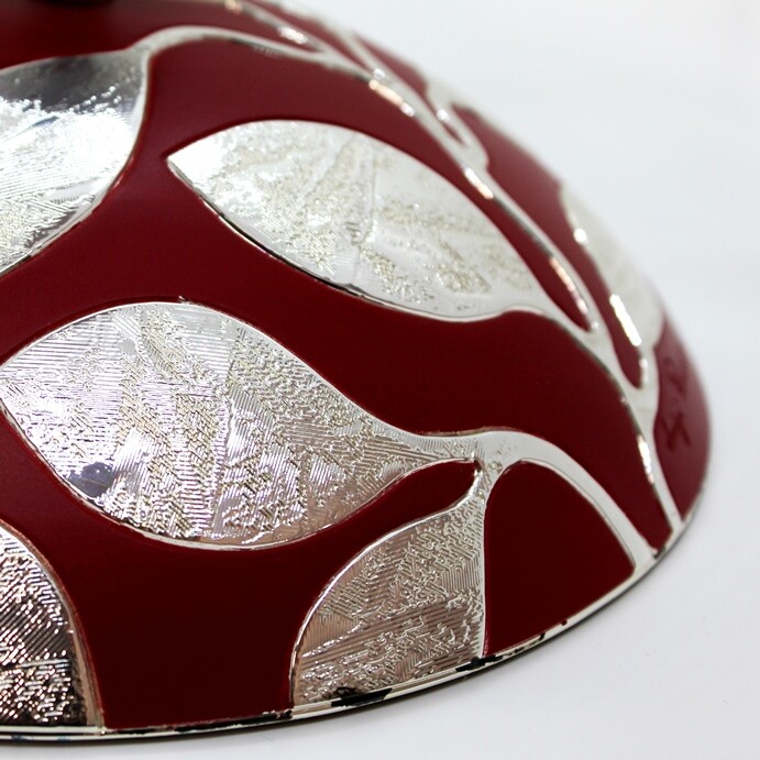Silver and Glass Centerpiece