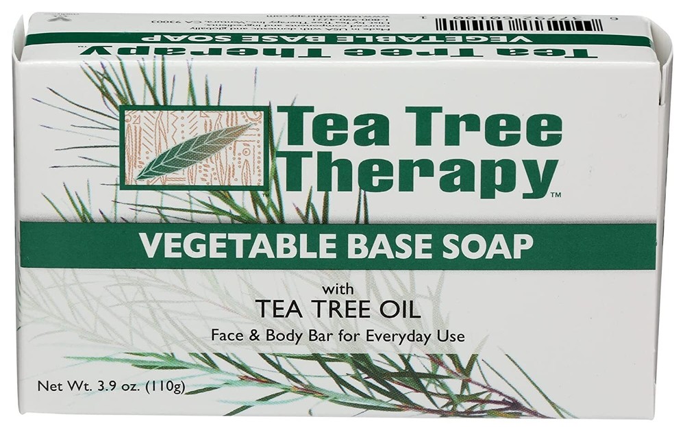 Tea Tree Therapy Vegetable Base Soap 3.9 oz (Pack of 4)
