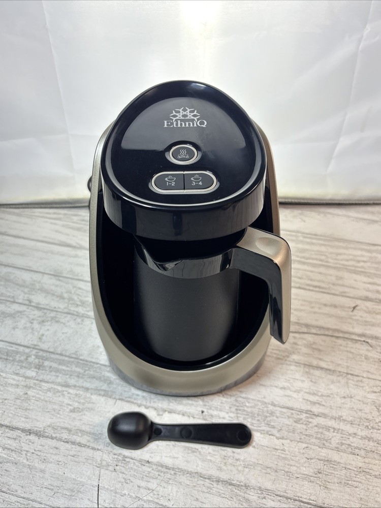 ETHNIQ TCM3700 Black Silver Turkish Coffee Machine