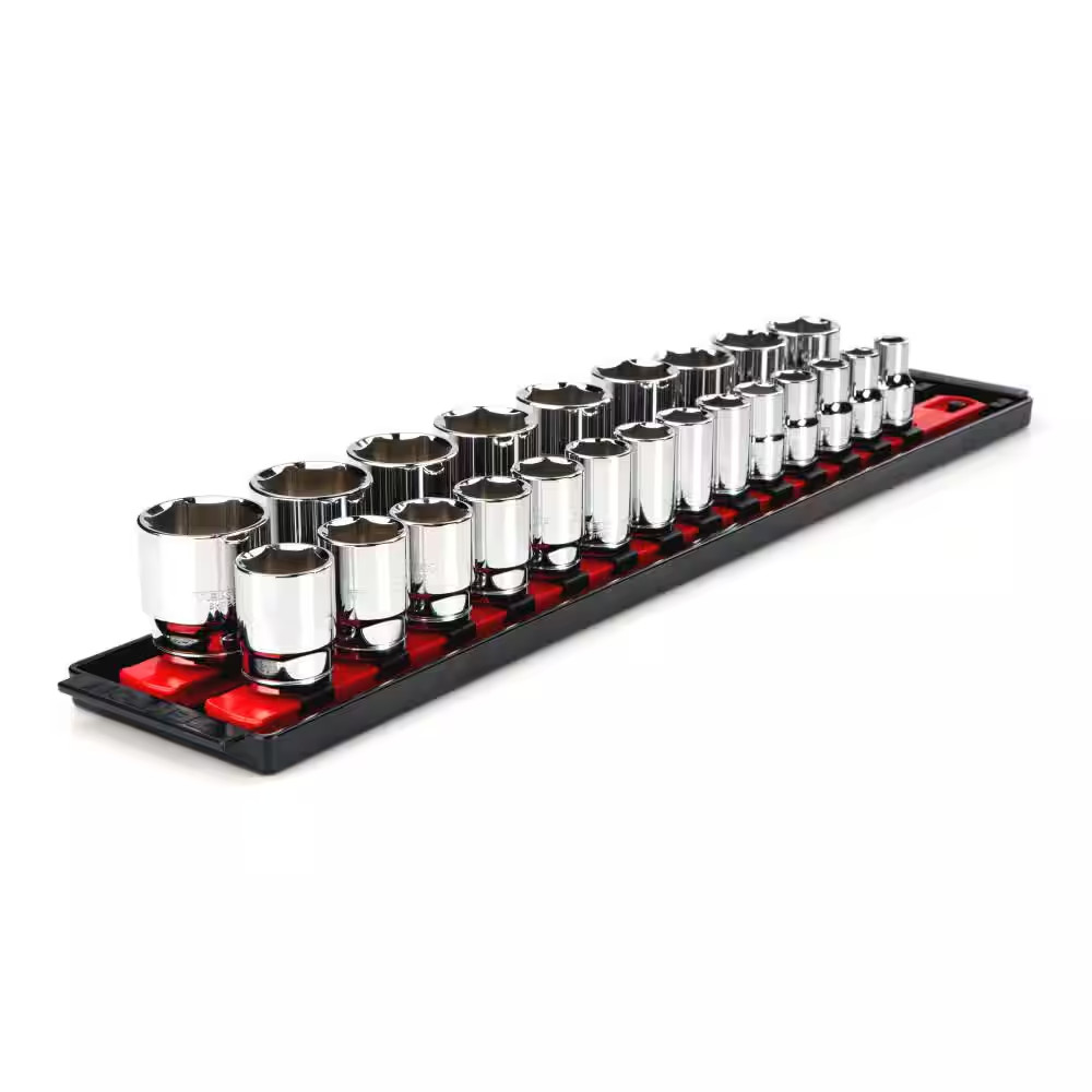 1/2 In. Drive 6-Point Socket Set (23-Piece)