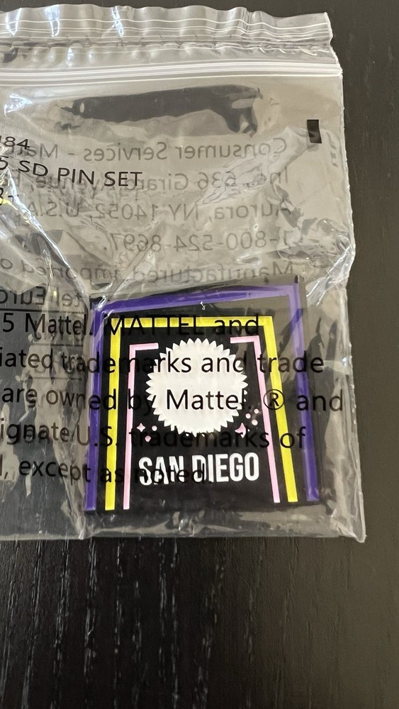 SDCC 2025 Comic Con Mattel Enamel Pin Button San Diego