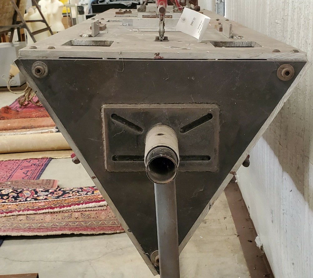 WELDING CLAMP TABLE, CUSTOM, 3 SIDED ROTARY, on casters