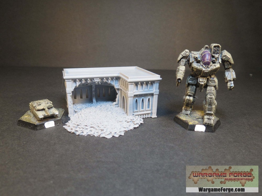 Gothic Ruined Building 17 - Wargame Forge