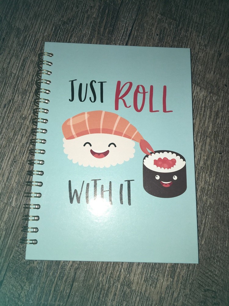 Sushi Roll Notebook Notebook Diary Journal Memo Kawaii Cute