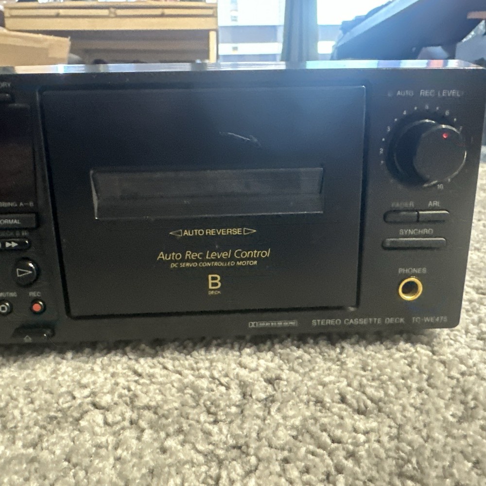 Sony TC-WE475 Dual Cassette Deck Tested & Working
