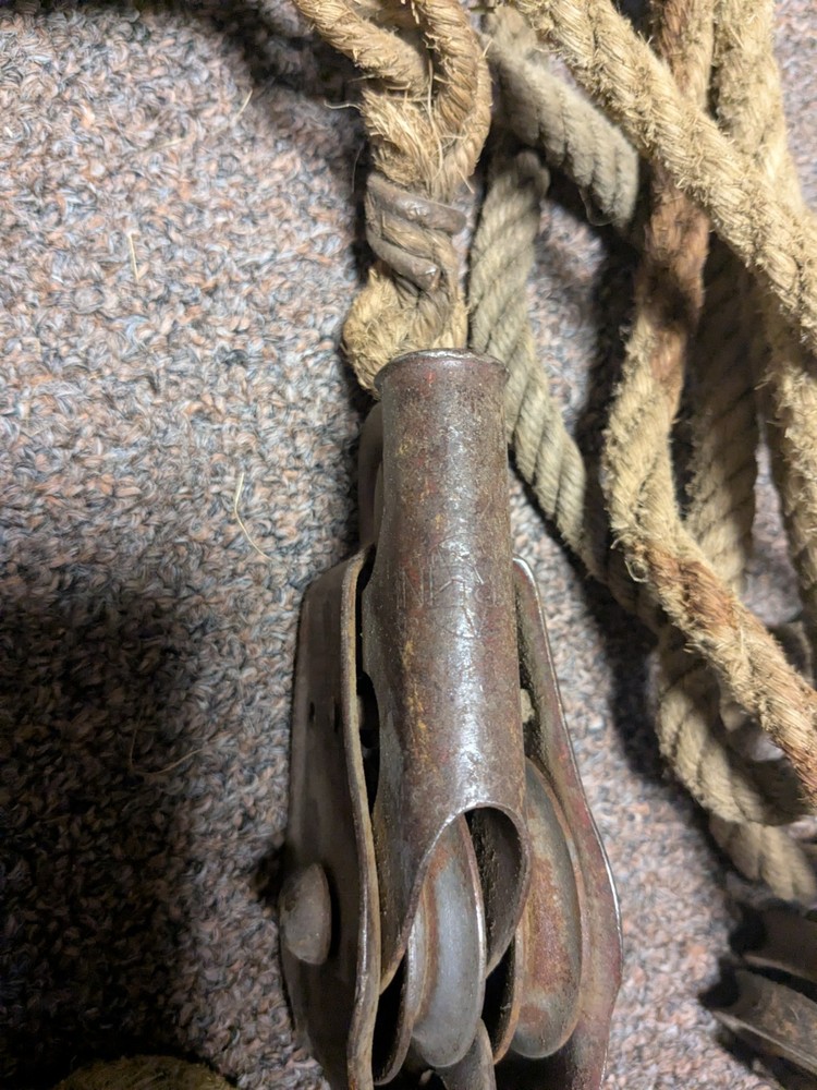 Vintage Starline Double Wheel Pulley Hook