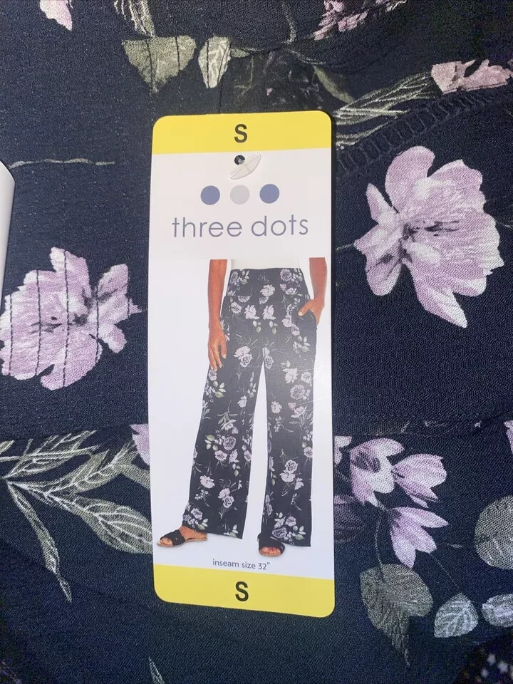 Three Dots Women's Elastic Pull On Pant with Pockets