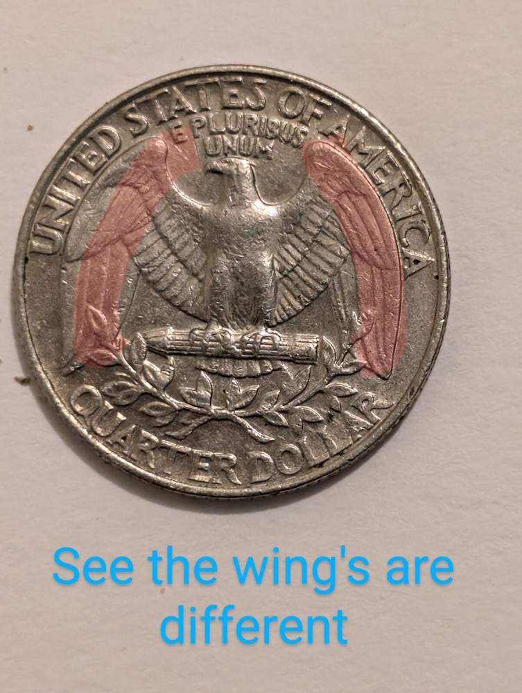 1990 p quarter error WING CLASH Such A Cool Quarter, It's A Must Have