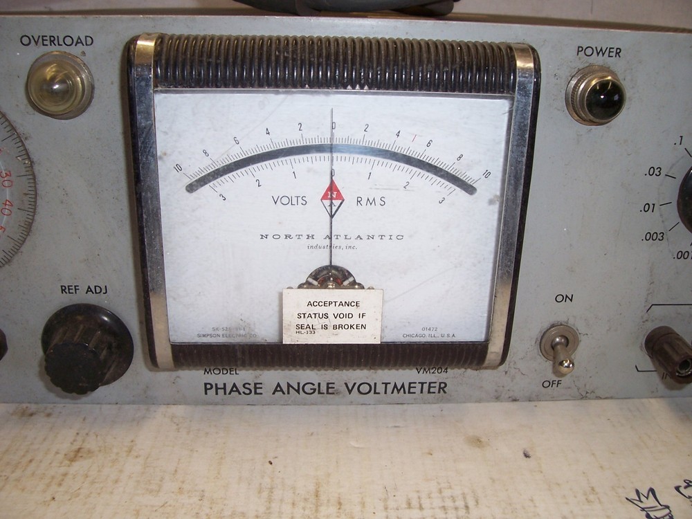 Phase Angle Voltmeter VM-204 S-383 North Atlantic Industries
