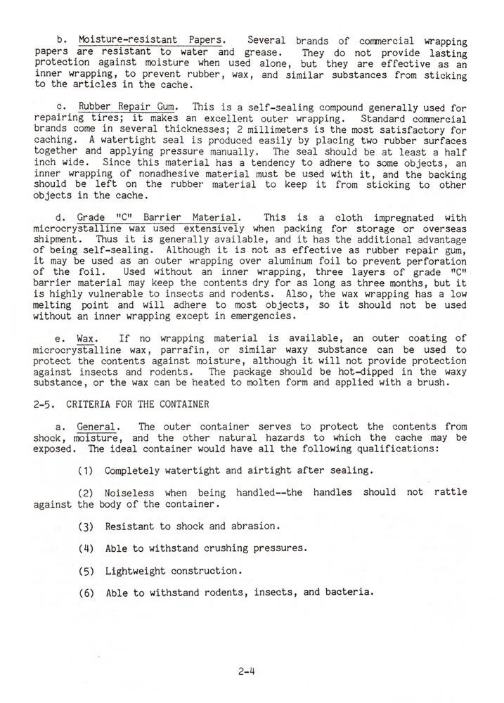 44 Page 1991 ST 31-205 SPECIAL FORCES CACHE CACHING TECHNIQUES Manual on Data CD