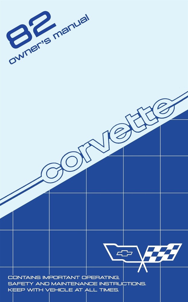 1982 Chevrolet Corvette Owner's Manual