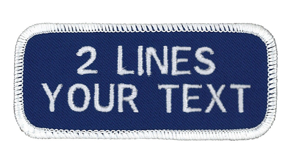2 LINE Work Shirt-Personalized & Embroidered Identification patches-Custom Made!