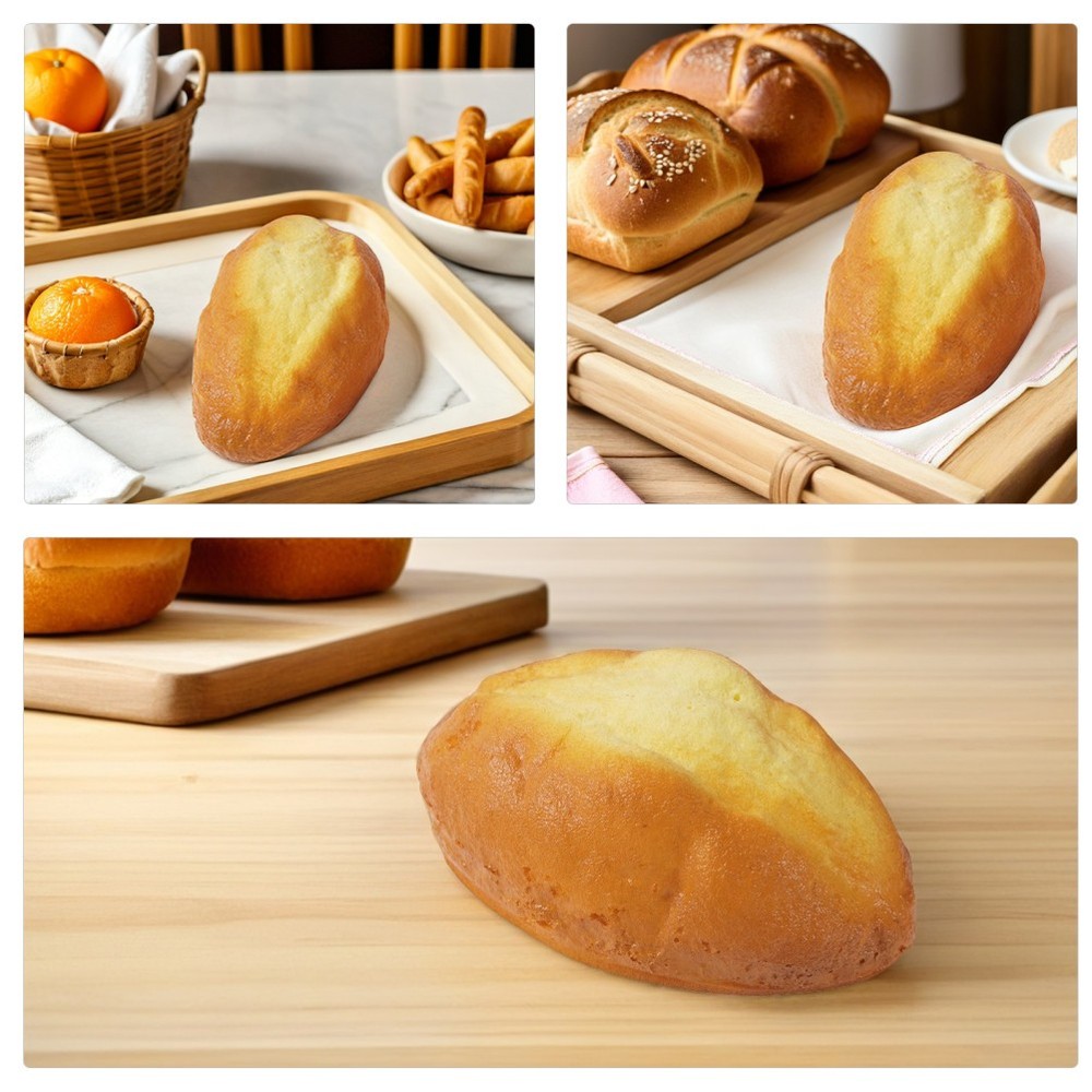 Realistic Pretend Food Props for Display Artificial Bread Arrangement