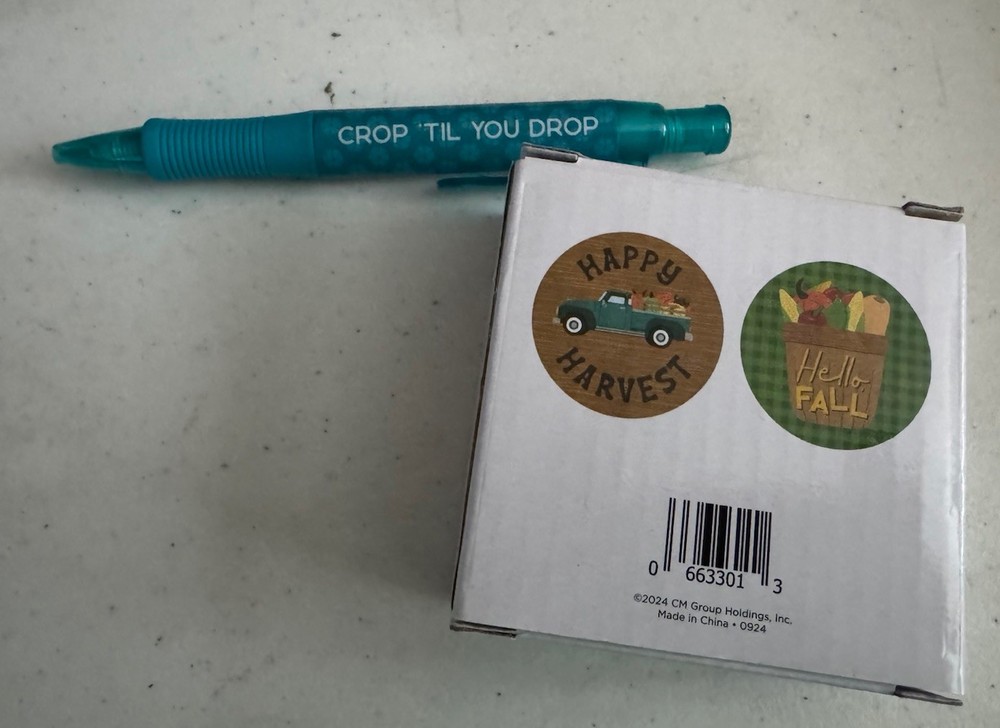 Creative Memories Gift Bundle, Socks, Coasters, Pen, Packing Strap, Idea cards