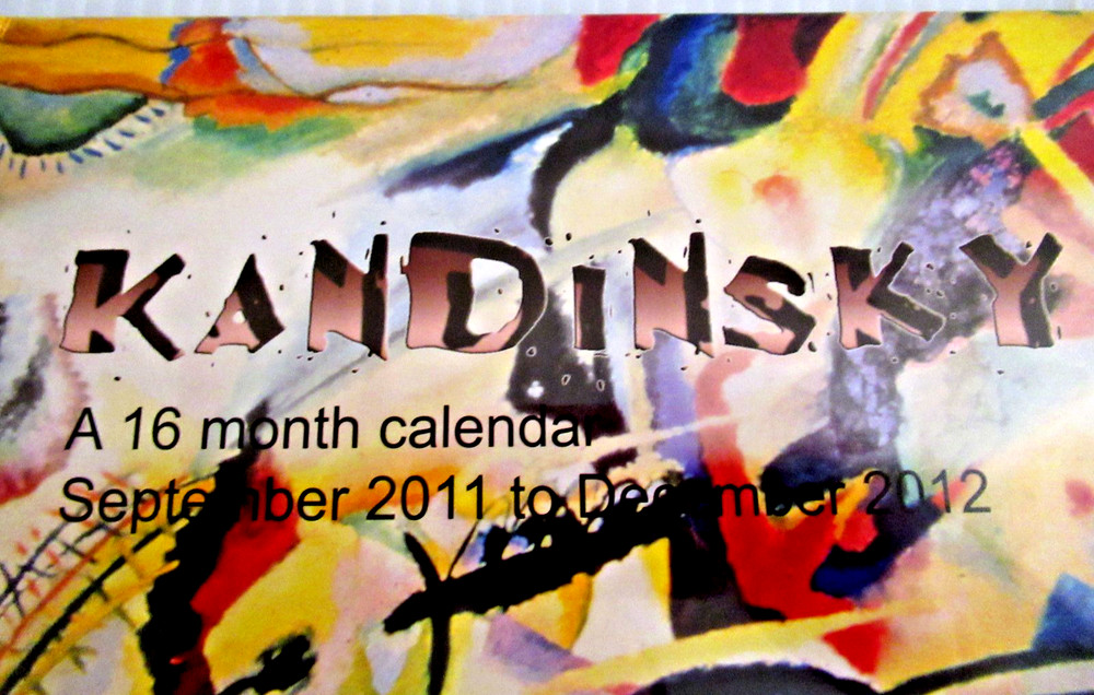 "2012 KANDINSKY CALENDAR" ~ ** MODERN / ABSTRACT / EXPRESSIONISM **#76 RARE!!