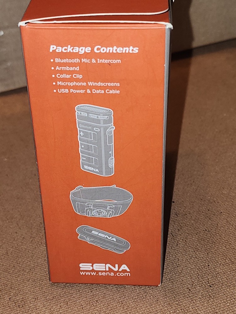 SENA Bluetooth Mic & Intercom Microphone BT10 01 Stereo Headset Music Sharing