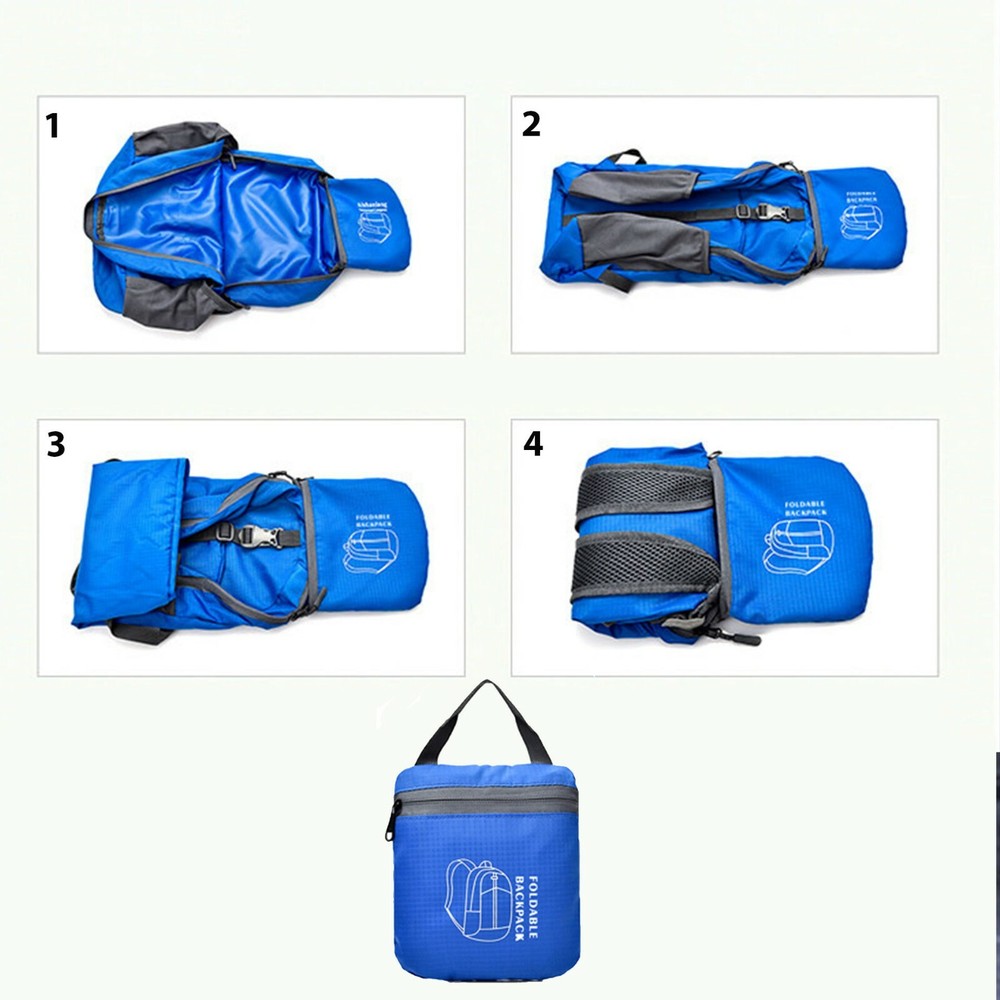 Durable Lightweight Packable Backpack Water Resistant Travel Daypack Foldable