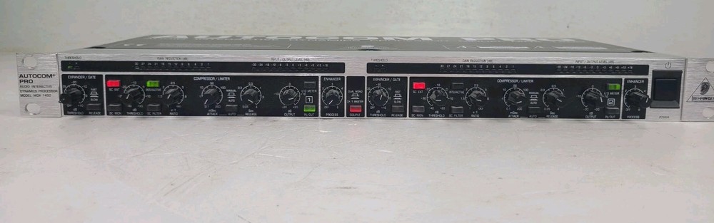 Behringer MDX 1400 Autocom Pro Audio Dynamics Processor With Manual (TESTED)