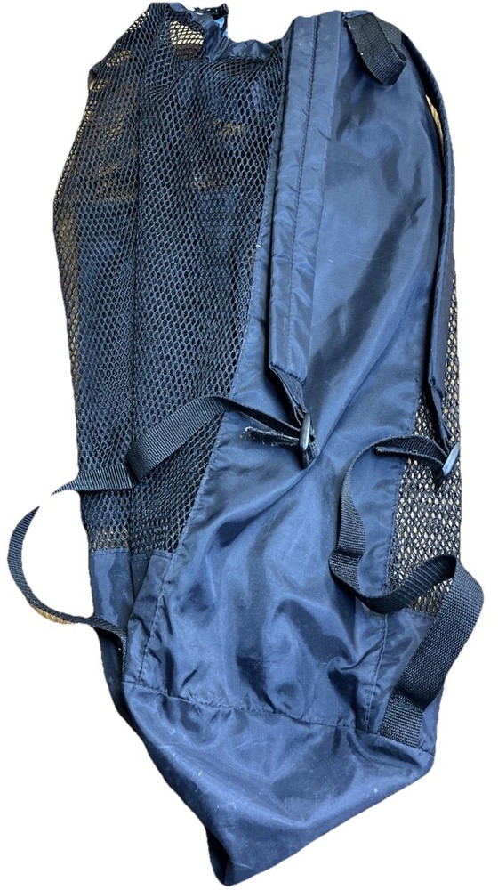 Deep See Black Shoulder Mesh Snorkel/Dive Gear Bag with Adjustable Strap