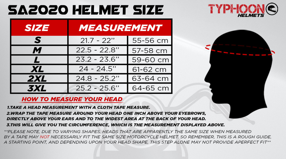 Snell SA2020 Full Face Helmet