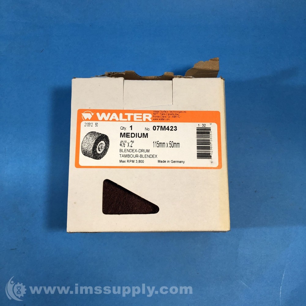 Walter 07M423 Surface Conditioning Blendex Drum FNOB
