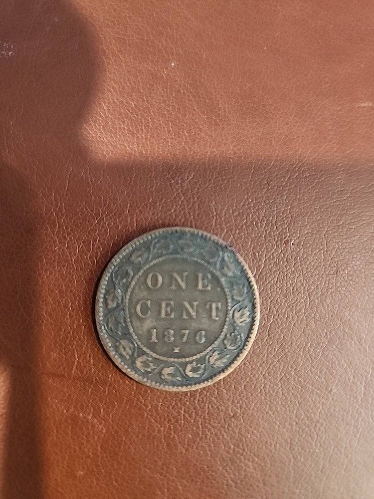 1876 Canadian Large Penny Cent Great Condition