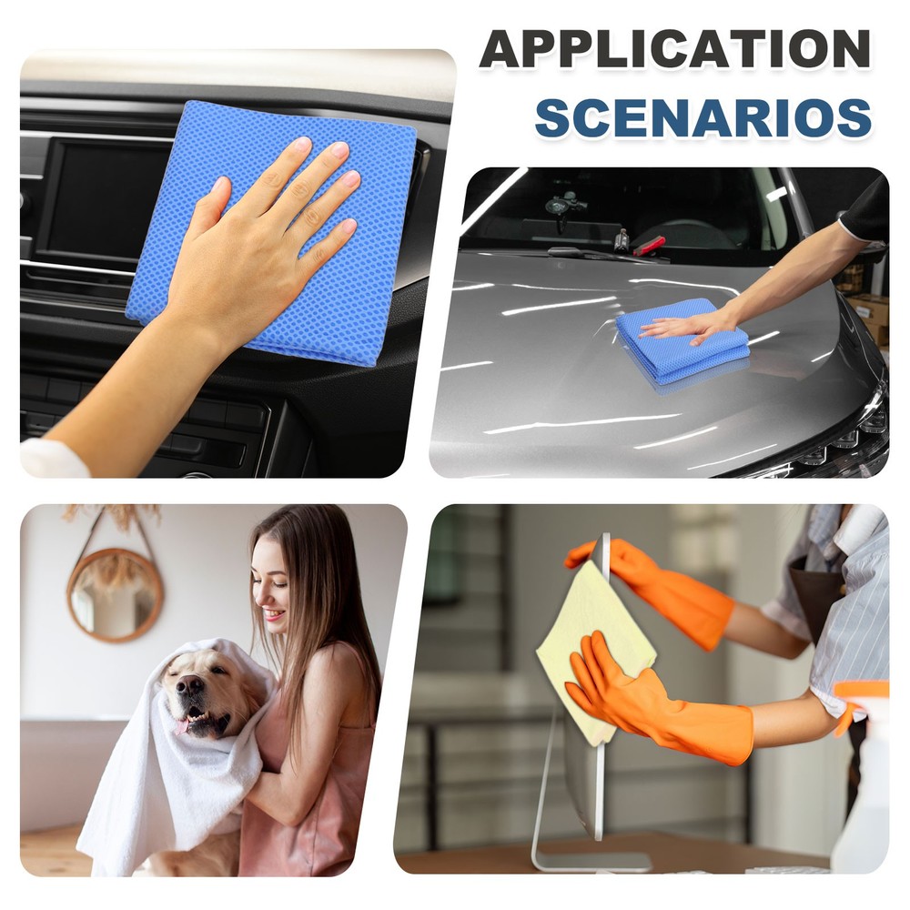 Microfiber Car Drying Cloth, 26 x 17 Inches, Blue