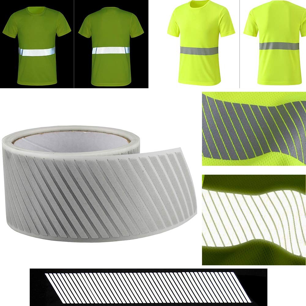 2 Inch Silver Reflective Iron On Fabric Tape 33ft