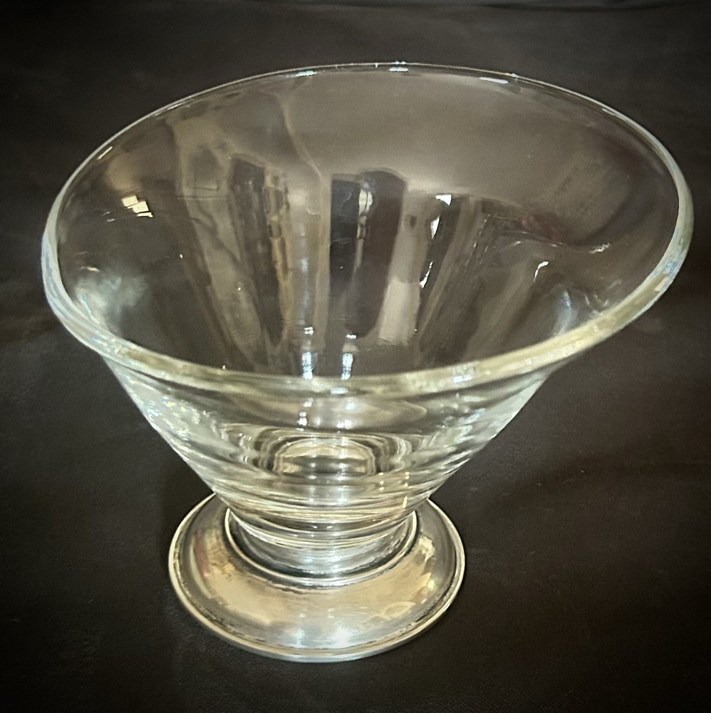 Frank M Whiting & Co Sterling Silver Glass Candy bowl
