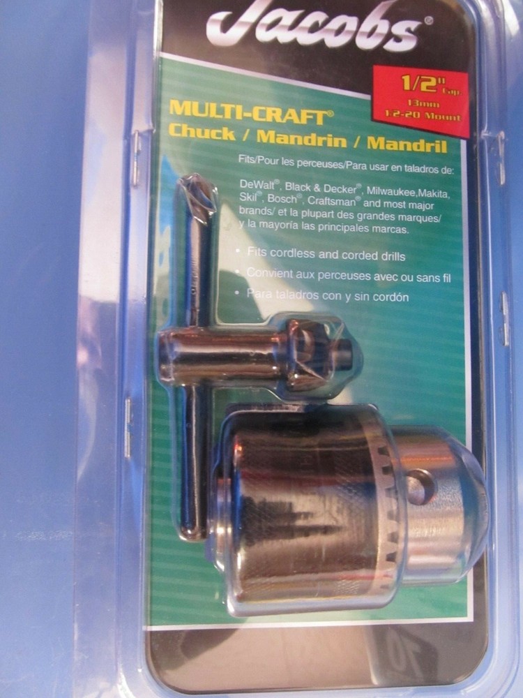 Jacobs "Multicraft" Drill Chuck #30602 1/2" NEW