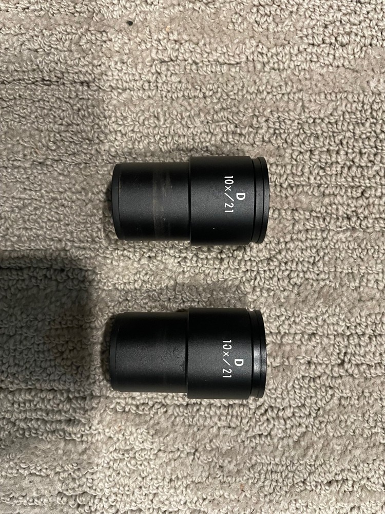 NIKON JAPAN 10x/21 MICROSCOPE EYEPIECE LENSE PAIR