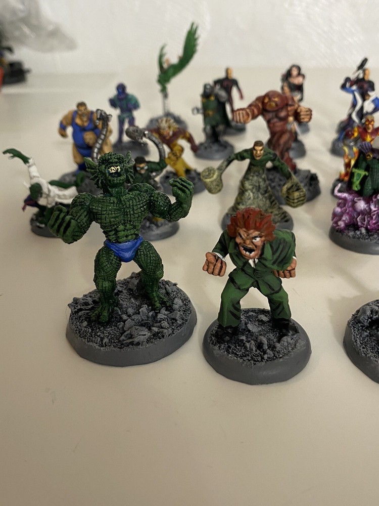 Marvel Superhero villian Custom painted miniatures Rare Wizkid E2