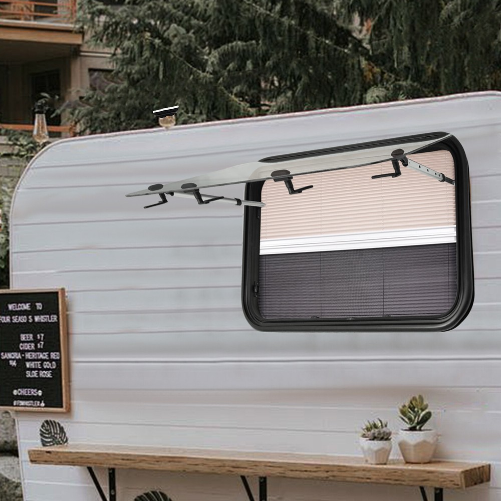 65° RV Exit Window RV Trailer Venting Window RV Push Out Opening Window 90*55cm