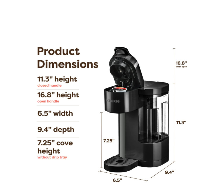 Keurig K-Express Essentials Single Serve K-Cup Coffee Maker Black