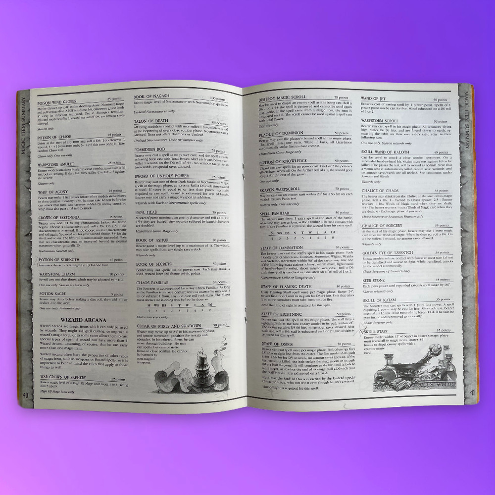 Warhammer Magic Games Workshop 0111 1996