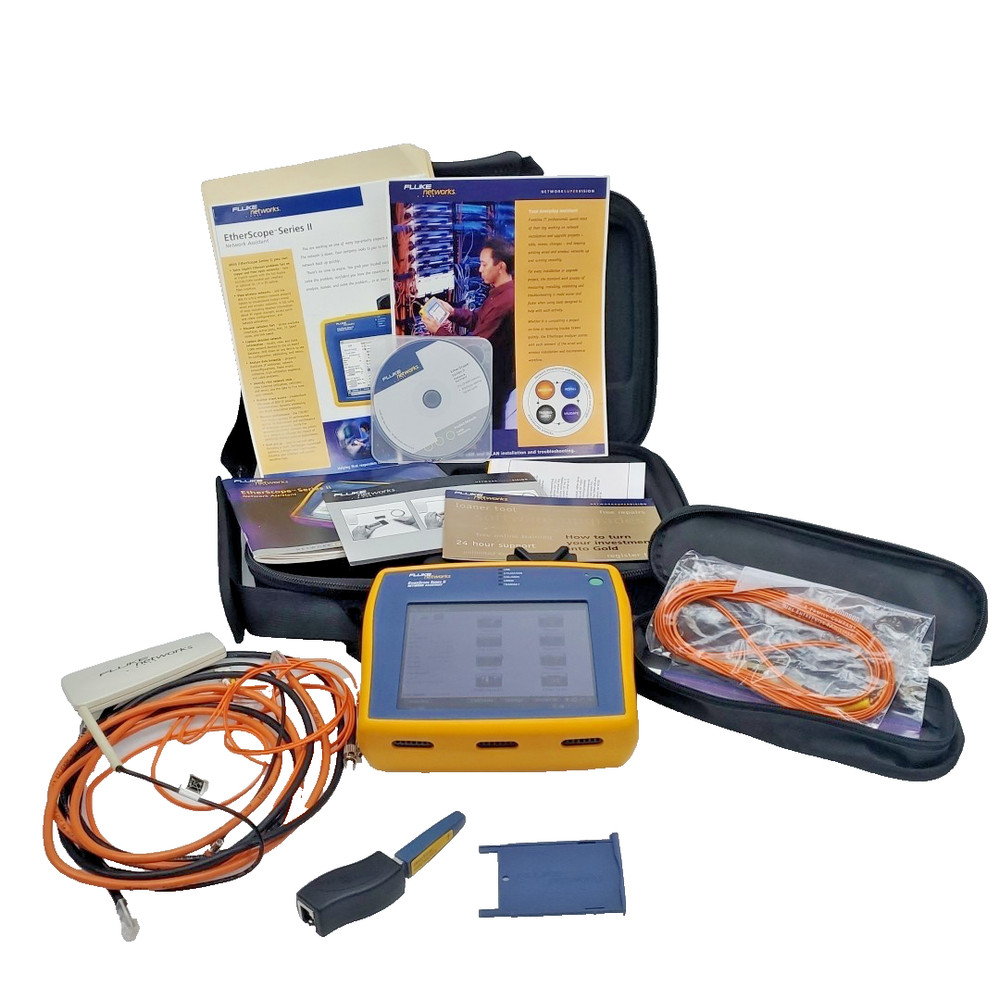 Fluke Networks EtherScope Series II Network Assistant with Case & Accessories